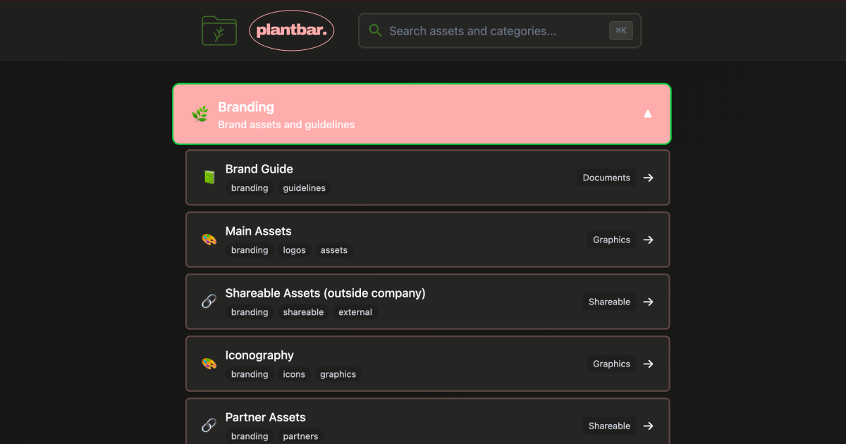 Search interface showing fuzzy search results and filtering