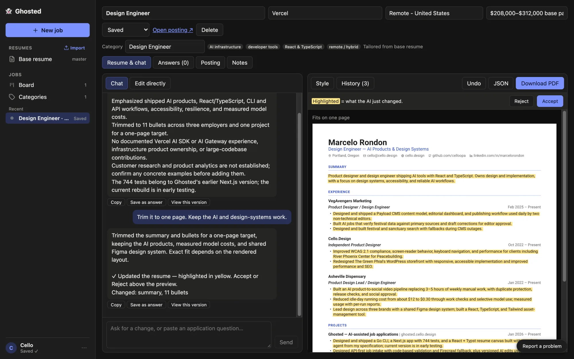 Programmatic Resumes You Can Chat With